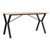 vidaXL Bor&eth;stofubor&eth; Y-grind 140x80x75 cm Gegnheil Fura og Steypuj&aacute;rn