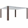vidaXL Gar&eth;sk&aacute;li me&eth; &THORN;aki P&oacute;l&yacute;rattan 400x400x200 Br&uacute;nn og Rj&oacute;mahv&iacute;tur