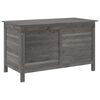vidaXL Gar&eth;geymslubox Reykgr&aacute;r 99x49,5x58,5 cm Gegnheill &THORN;inur