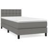 vidaXL H&oacute;lfa&eth; Springr&uacute;m me&eth; D&yacute;nu D&ouml;kkgr&aacute;tt 80x200 cm Tauefni
