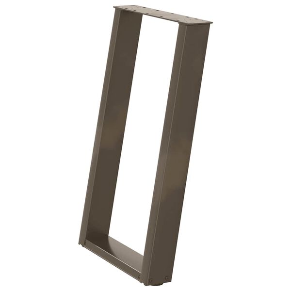 vidaXL bor&eth;stofubor&eth;sf&aelig;tur U-laga 2 stk. &uacute;r n&aacute;tt&uacute;rulegu st&aacute;li 60x(72-73) cm st&aacute;li