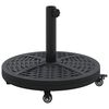 vidaXL S&oacute;lhl&iacute;farf&oacute;tur Ard Deco Svartur &Oslash; 45 x 39,5 cm J&aacute;rn