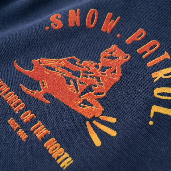 Barnahettupeysa Dökkblá Blanda og Appelsínugul 116