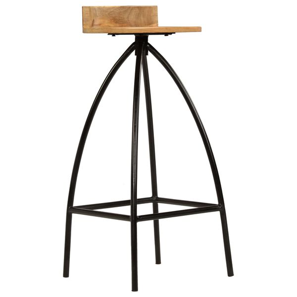 vidaXL Barkollar 2 stk. Gegnheill Mangóviður