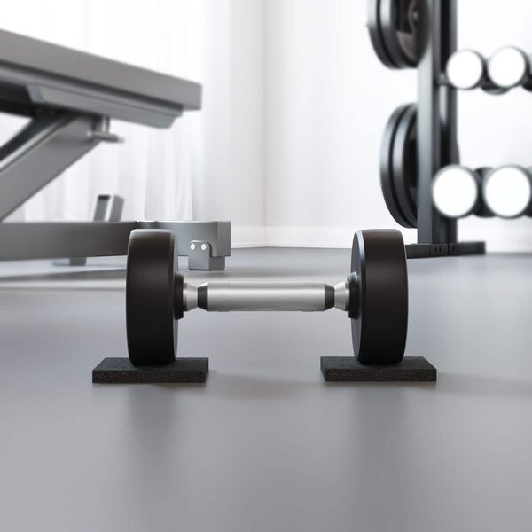 vidaXL G&uacute;mm&iacute;grj&oacute;t palla pad Svart 9 x 9 x 1 cm G&uacute;mm&iacute;