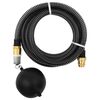 vidaXL Sogslanga me&eth; L&aacute;t&uacute;nstengjum Sv&ouml;rt 29 mm 10 m PVC