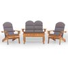 vidaXL 4 stykki Adirondack Garden Lounge Set Solid Wood Acacia