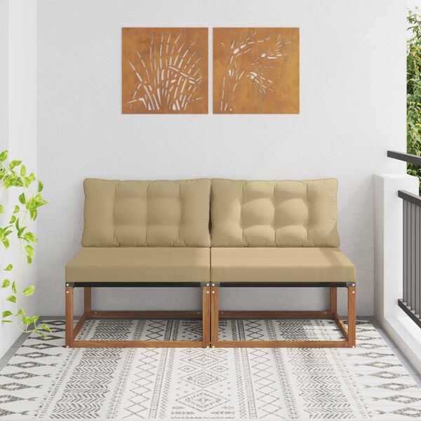 vidaXL 2 Stykki &Uacute;tis&oacute;fi &iacute; mi&eth;junni Hrein akas&iacute;utr&eacute; N&aacute;tt&uacute;rulegur