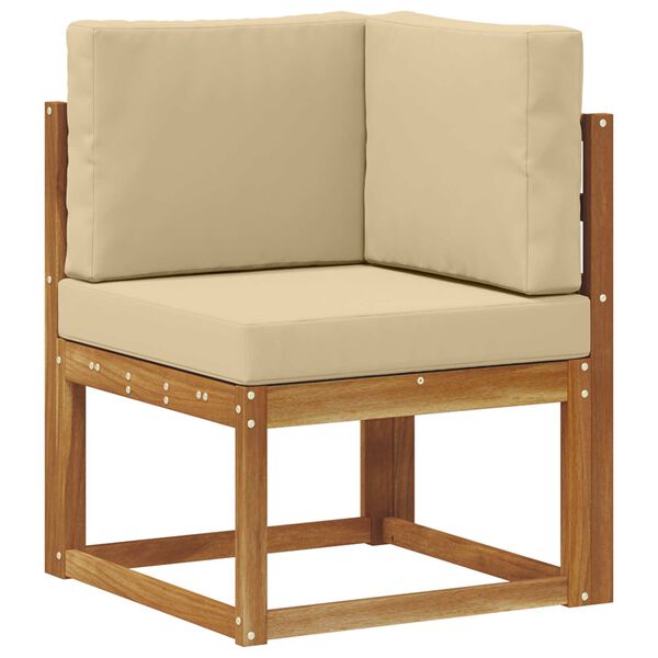 vidaXL &Uacute;ti s&oacute;fasett me&eth; p&uacute;&eth;i 8 pcs N&aacute;tt&uacute;rulegt og B&eacute;ig