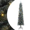 vidaXL Gervi j&oacute;latr&eacute; me&eth; 300 LED Gr&aelig;nn 240 cm PVC, plast og st&aacute;l