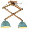 vidaXL Loftlj&oacute;s 25 W M&aacute;&eth;ur Bl&aacute;r 29x18x85 cm E27