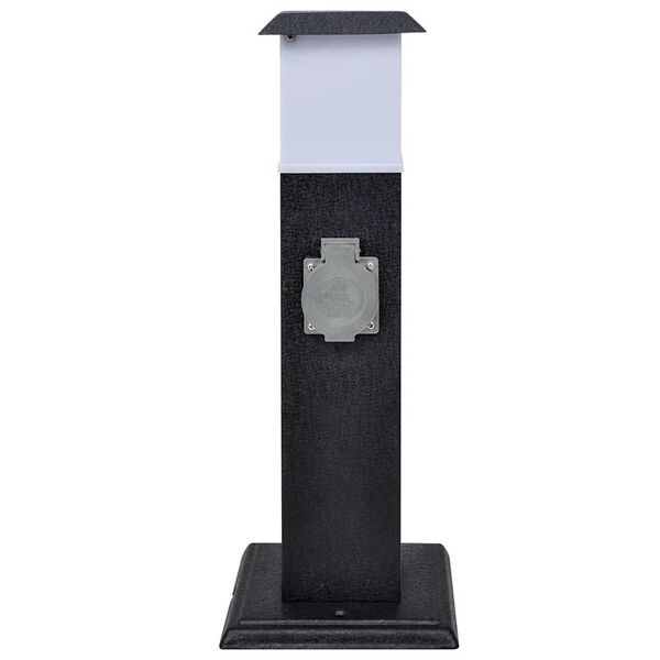 Svart Gar&eth;fj&ouml;ltengi S&uacute;la me&eth; Lampa