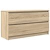 vidaXL Sj&oacute;nvarpssk&aacute;pur Sonoma Eik 100x35x54 cm Samsettur Vi&eth;ur