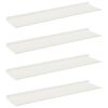 vidaXL Flj&oacute;tandi skrifbor&eth; Vegghengt 4 pcs Hv&iacute;t 80 x 18 x 2,5 cm St&aacute;l