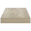 vidaXL Vegghengdar Hillur 2 stk. Eik 50x23x3,8 cm MDF