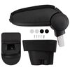 vidaXL B&iacute;laarmp&uacute;&eth;i Svartur 12x36x(33,5-48) cm ABS