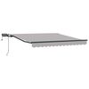 vidaXL H&aelig;gt a&eth; draga saman skyggni Lj&oacute;sgr&aacute;tt 300 x 250 cm d&uacute;kur