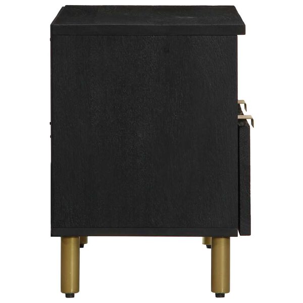 vidaXL Sj&oacute;nvarpssk&aacute;pur Svartur 70x33x46 cm Samsettur Vi&eth;ur