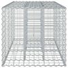 vidaXL Gabion h&aelig;kka&eth; r&uacute;m Silfur 140 x 60 x 55 cm Galvaniserad st&aacute;l