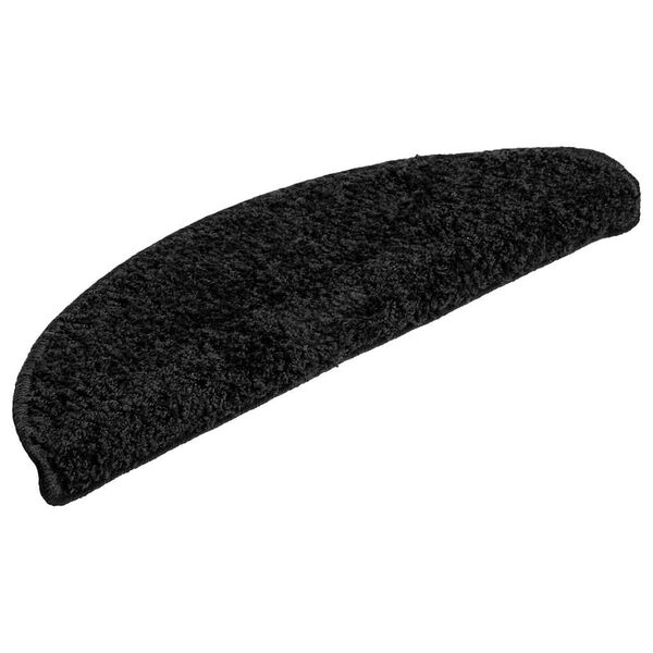 vidaXL Stigamottur 20 stk 56x17x3 cm svartar h&aacute;lfhringlaga