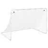 vidaXL knattspyrnumark hv&iacute;tt 122x81x81 cm st&aacute;l