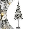 vidaXL J&oacute;latr&eacute; me&eth; 300 LED me&eth; standi Hv&iacute;tt 210 cm PE og St&aacute;l