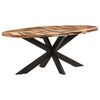 vidaXL Bor&eth;stofubor&eth; Spor&ouml;skjulaga 200x100x75 cm Akas&iacute;uvi&eth;ur