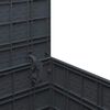 vidaXL Garðageymslukassi Antrasít 55 x 53 x 57 cm Pólýprópýlen