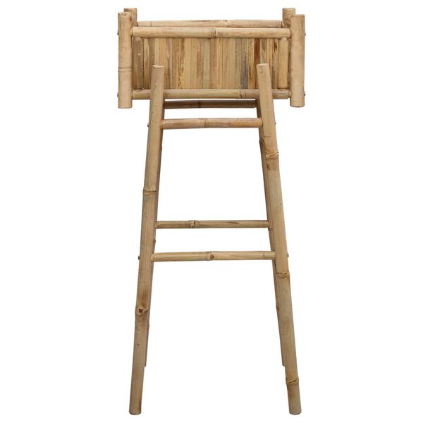 vidaXL Gar&eth;pl&ouml;ntukassi me&eth; haldi N&aacute;tt&uacute;rulegur 50 x 38 x 114 cm Bambus