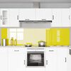 vidaXL Eldhús Backsplash 2 pcs Gulur 120 x 60 cm hertuð gler