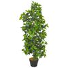 vidaXL Gerviplanta L&aacute;rvi&eth;ur me&eth; Potti Gr&aelig;n 120 cm
