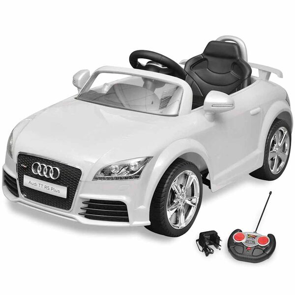 vidaXL Audi TT RS Barnabíll með Fjarstýringu Hvítur