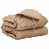 vidaXL Full &aacute;rs d&yacute;na gold 200 x 220 cm Sat&iacute;n og microfiber
