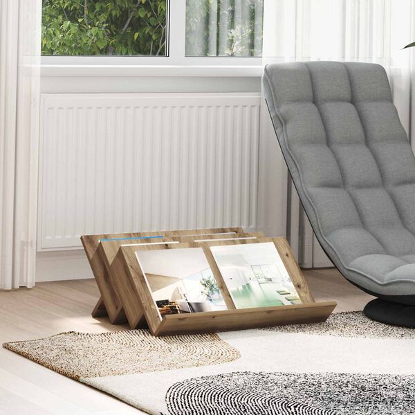 vidaXL T&iacute;marit Hillur Artisan Eik 65 x 53 x 28,5 cm Samsettur vi&eth;ur