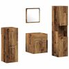 vidaXL Ba&eth;herbergismublasett 4 pcs Gamall vi&eth;ur Samsettur vi&eth;ur