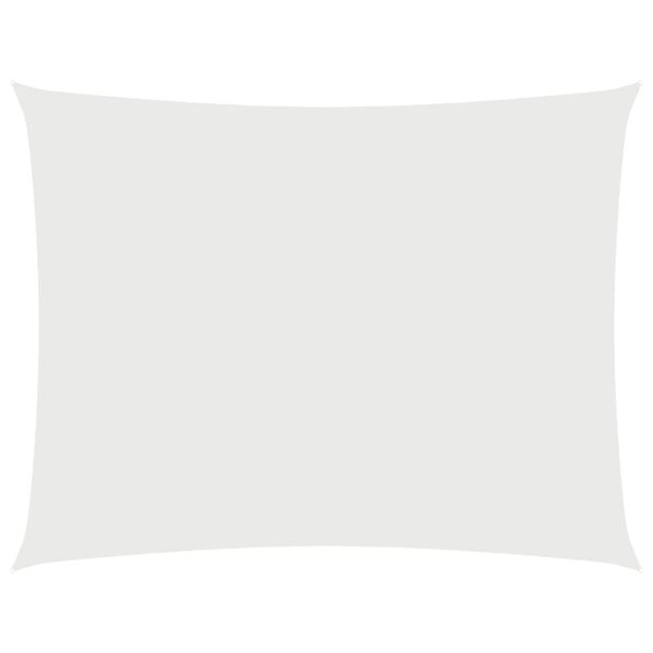 vidaXL S&oacute;lskyggni S&oacute;lsegl Oxfordd&uacute;kur R&eacute;tthyrnt 2x3,5 m Hv&iacute;tt