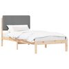 vidaXL R&uacute;mf&oacute;tur me&eth; kl&aelig;&eth;&eth;um h&ouml;f&eth;agafli Lj&oacute;sgr&aacute;r 90 x 200 cm