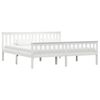 283219 vidaXL Bed Frame White Solid Pinewood 180x200 cm