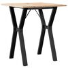 vidaXL Bor&eth;stofubor&eth; Y-grind 70x70x75 cm Gegnheil Fura og Steypuj&aacute;rn
