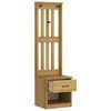 vidaXL Hall Tree SANDNES 45x40x159,5 cm gegnheilviði furu