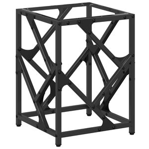 vidaXL Sófaborð með Glærri Glerplötu 30x30x41 cm Stál