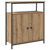 vidaXL Skenkur Br&uacute;n Listamannseikarlitur 70x30x80 cm Samsettur Vi&eth;ur