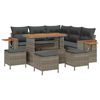 vidaXL Gar&eth;s&oacute;fa sett 9 pcs Gr&aacute;r p&oacute;l&yacute;rattan