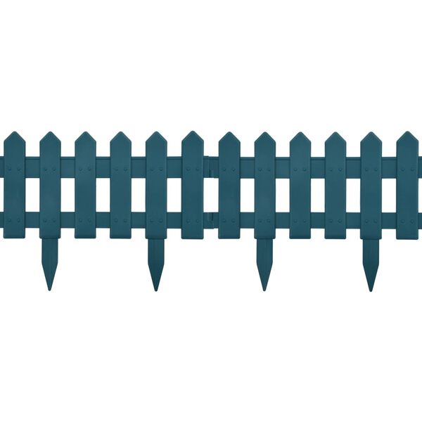 vidaXL Gar&eth;kantur 25 stk Gr&aelig;nn 10 m PP