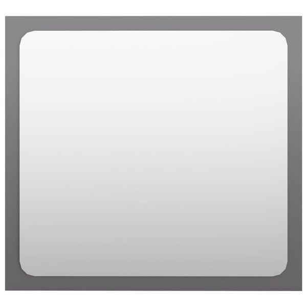 vidaXL Ba&eth;herbergisspegill H&aacute;glans Gr&aacute;r 40x1,5x37 cm Samsettur Vi&eth;ur