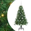 vidaXL Gervi j&oacute;latr&eacute; me&eth; 150 LED Gr&aelig;nn 150 cm PVC, st&aacute;l og plast