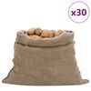 vidaXL J&uacute;tusekkir 30 stk. 100x110 cm 100% J&uacute;ta 220 g/fm