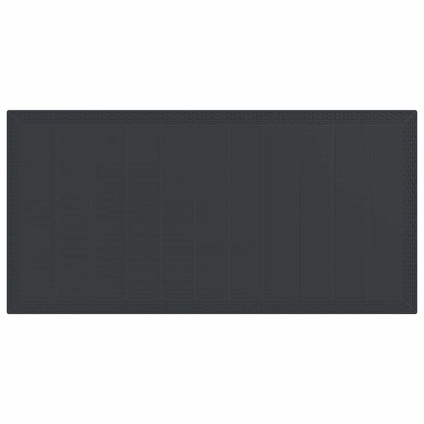 vidaXL Gar&eth;ur bor&eth;sett 9 pcs Antras&iacute;t P&oacute;l&yacute;pr&oacute;p&yacute;len