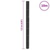 vidaXL Gróðurdúkur Svartur 1,5x10 m PP