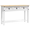 vidaXL Endabor&eth; Corona Hv&iacute;tt 114 x 34,5 x 73 cm Solid furuhikk